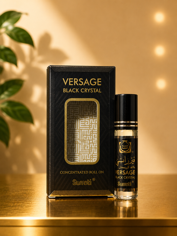 Surrati Versage Black Crystal – Huile de Parfum Concentrée Roll-On 6 ml