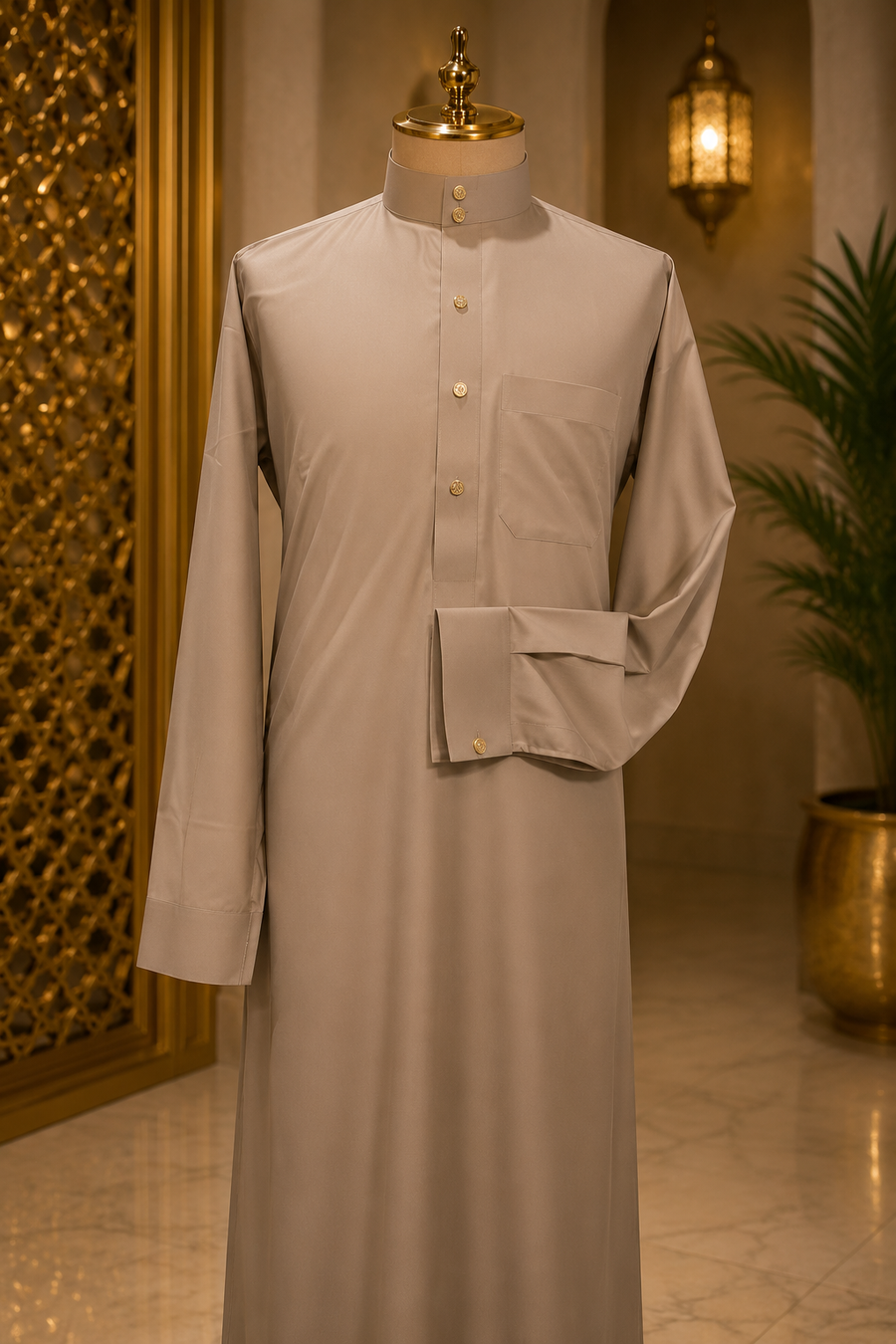 Djellaba Homme Beige Camel
