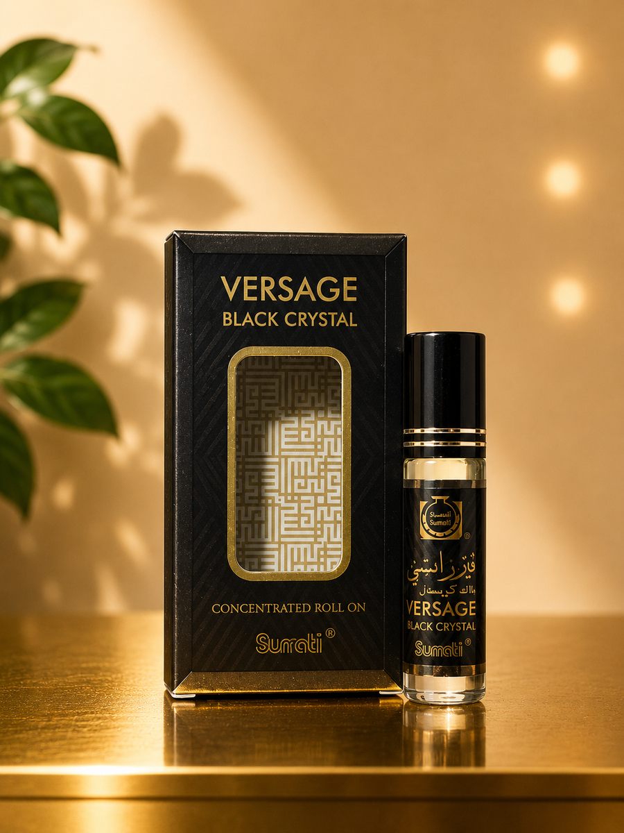 Surrati Versage Black Crystal – Huile de Parfum Concentrée Roll-On 6 ml