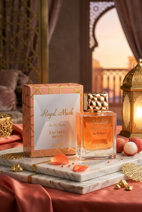Royal Musk Lychee Rose Huile de parfum concentrée pour femmes